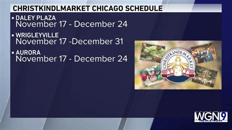 Christkindlmarket sets schedule for 3 Chicagoland locations for 2023